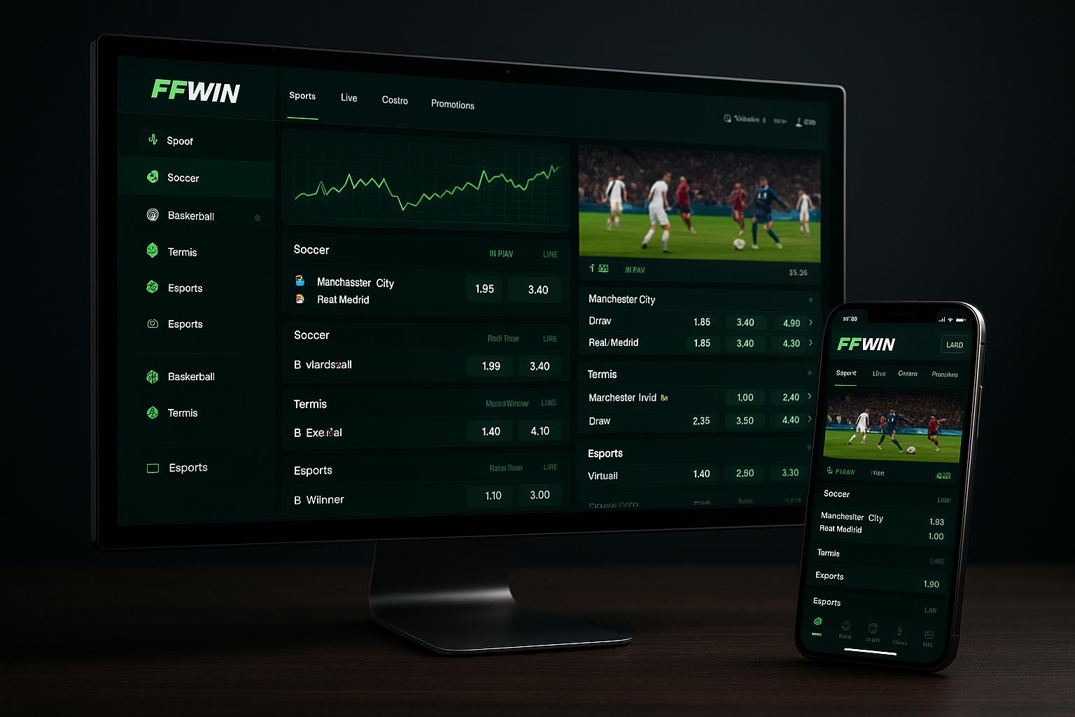 Apostas esportivas no cassino online FFWIN