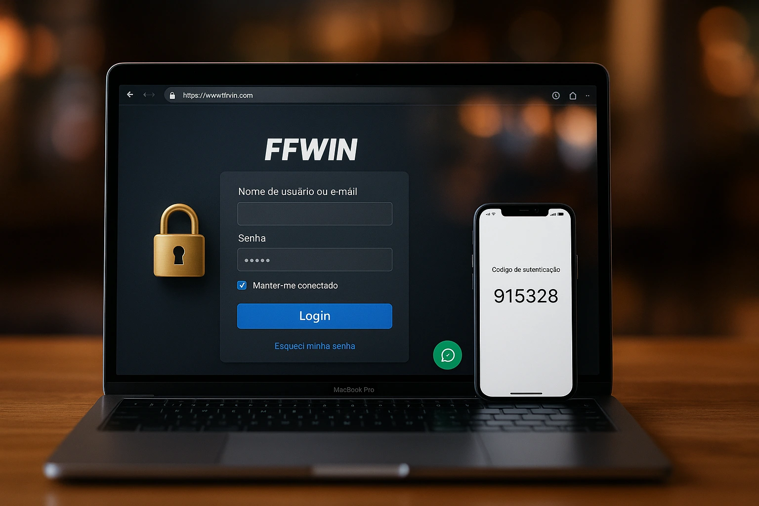 Criar uma nova Conta no plataforma FFWIN